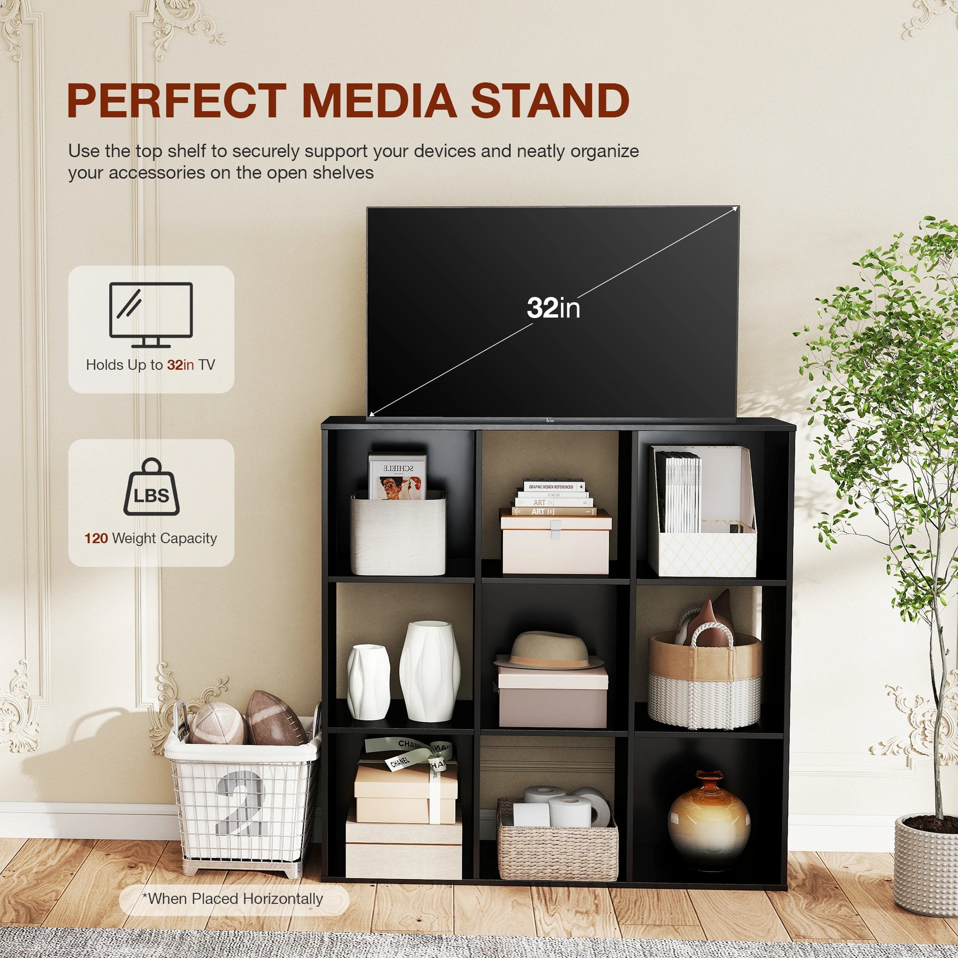 JHK 9 Cube Storage Organizer Bookcase by S And B Enterprise