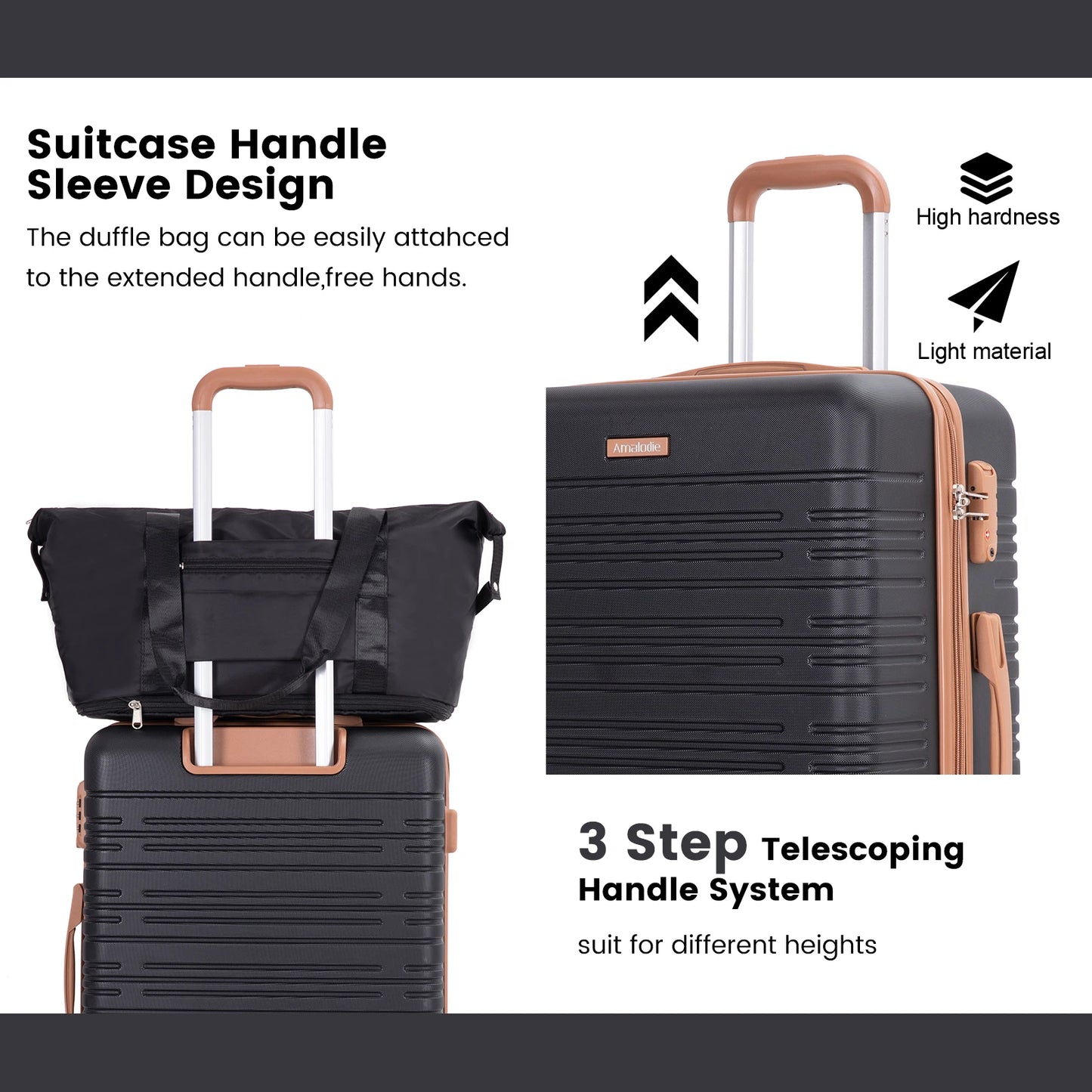 Travelhouse CN 4 Piece Luggage Set With Spinner Wheels