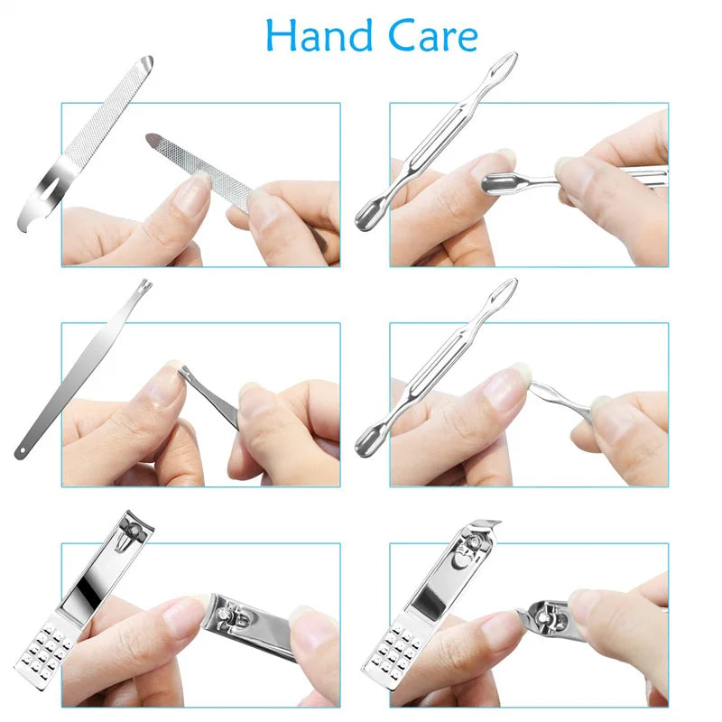 Stainless Steel 19 Piece Grooming Kit With Nail Clippers by S And B Enterprise