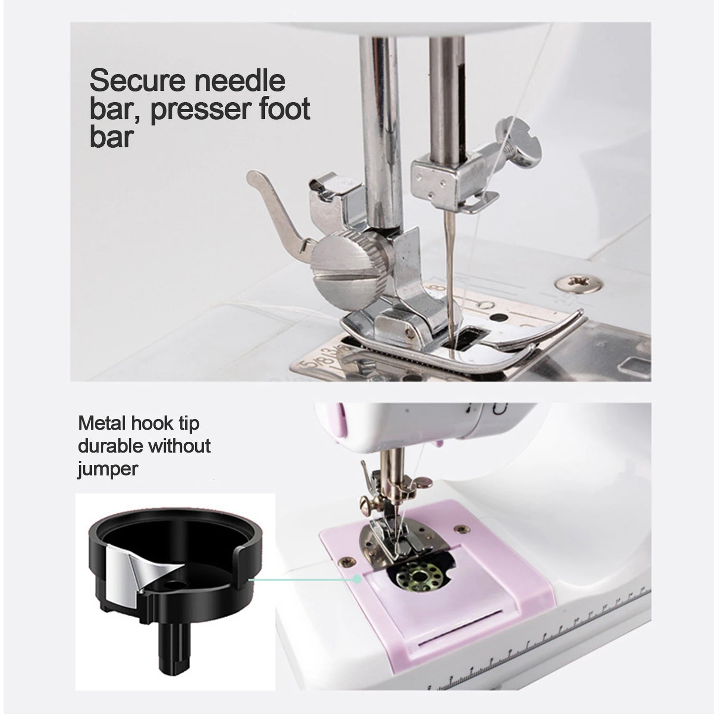 12 Stitch Mini Electric Sewing Machine for Home Use by S And B Enterprise