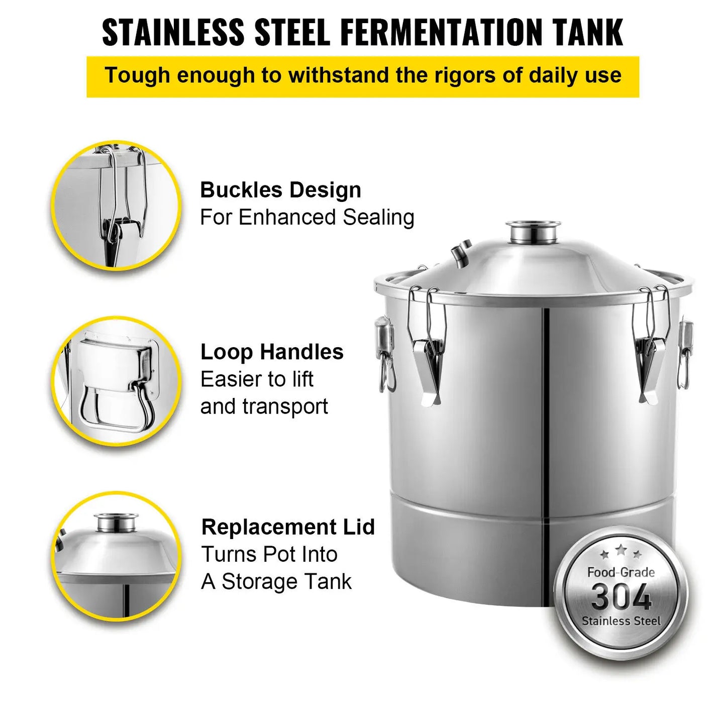 SucceBuy Alcohol Distiller Kit For Beer Moonshine Brewing
