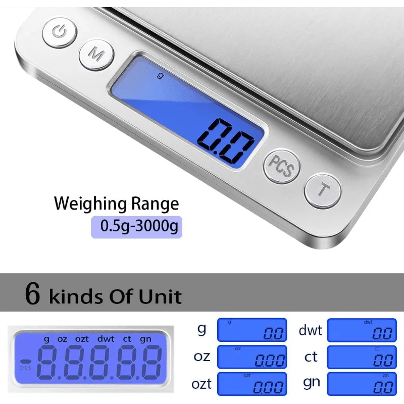 Digital Kitchen Scale With Tare Weight And Grams Ounces by S And B Enterprise