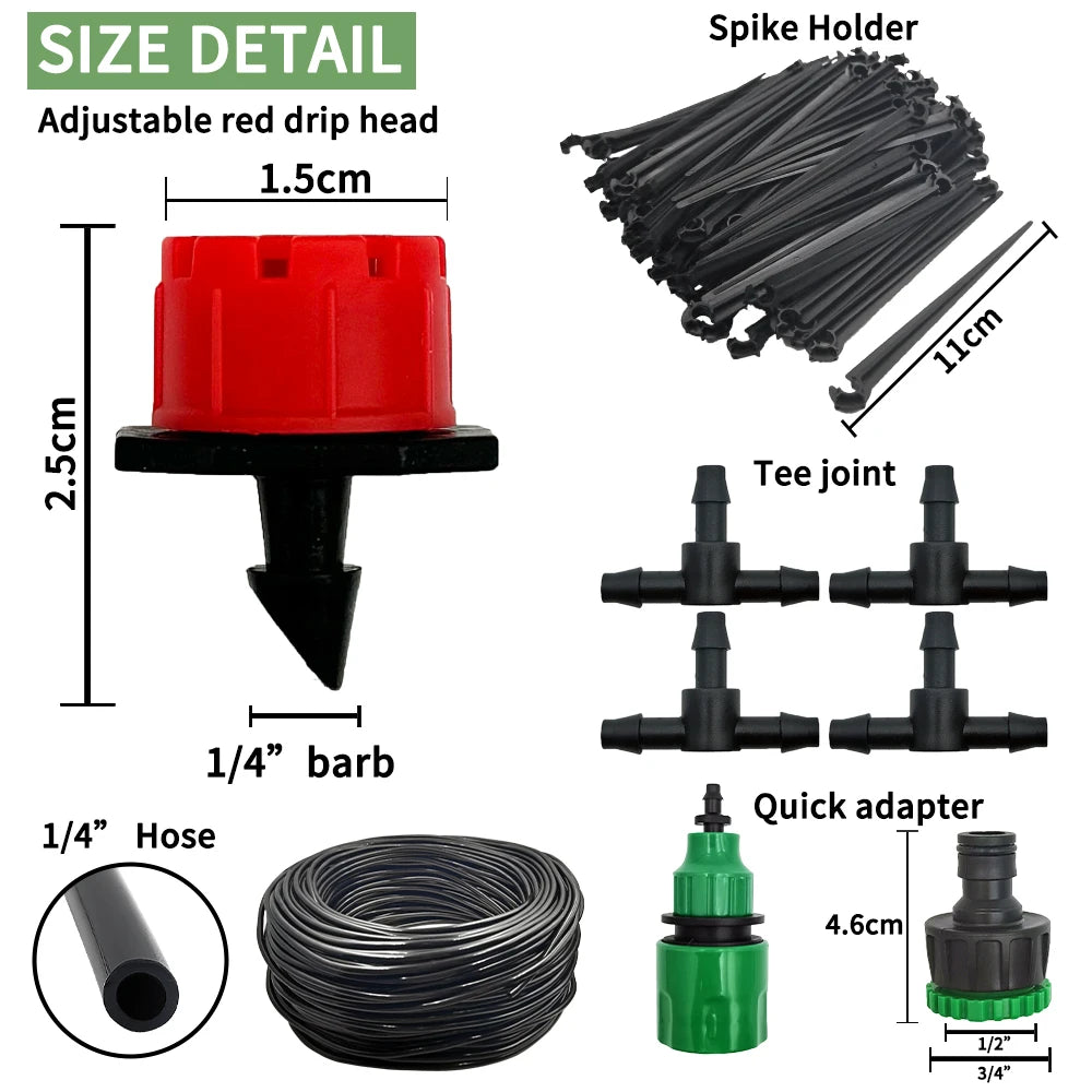 Micro Drip Irrigation System Portable Automatic Watering Kit