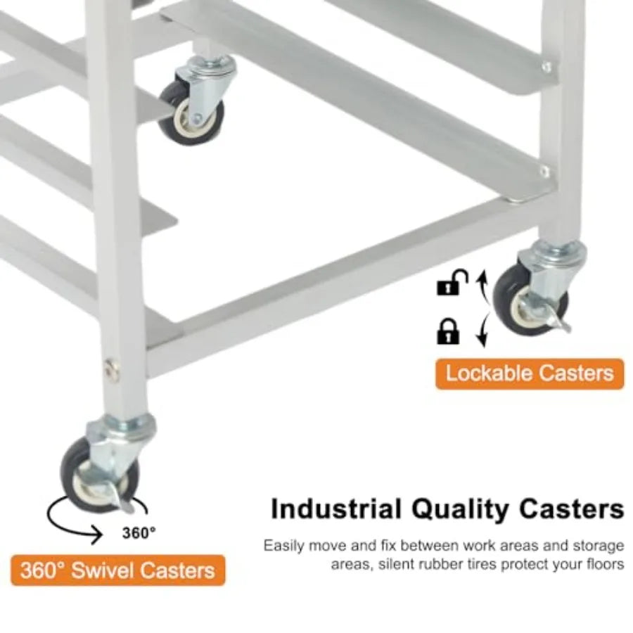 Bakery Cooling Rack With Wheels For Bread, Stainless Steel by S And B Enterprise