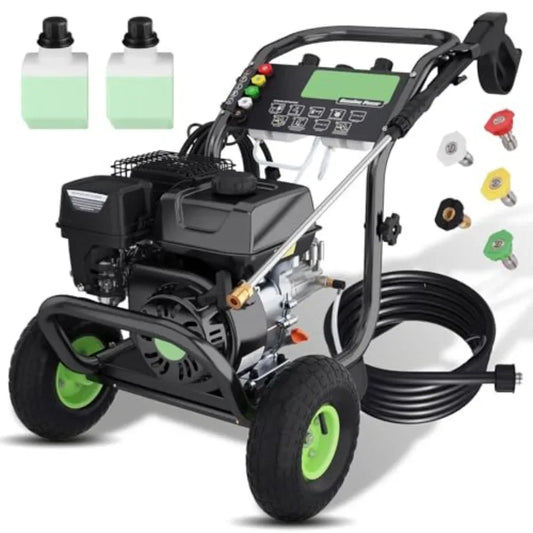Commercial Gas Pressure Washer 4200 PSI 4 GPM Foam Bottle by S And B Enterprise