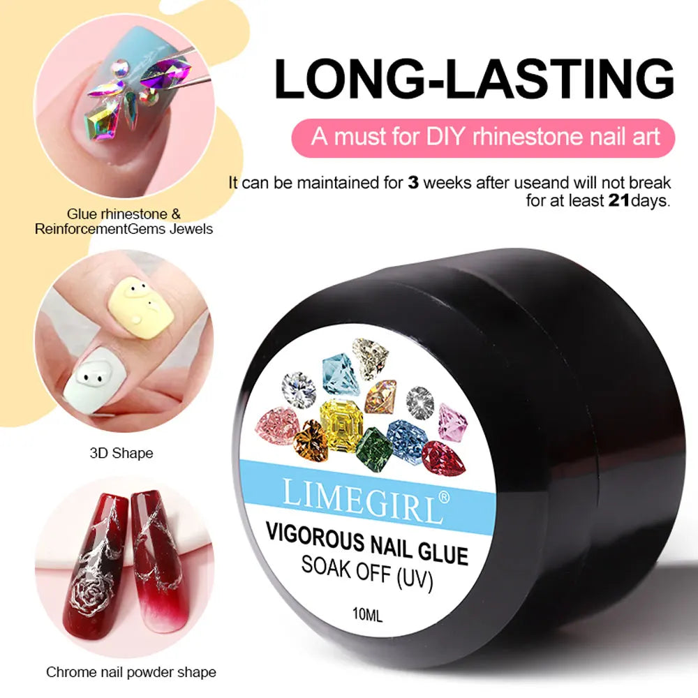 Limegirl UV Gel Kit With UV Lamp Magic Mirror Powder by S And B Enterprise