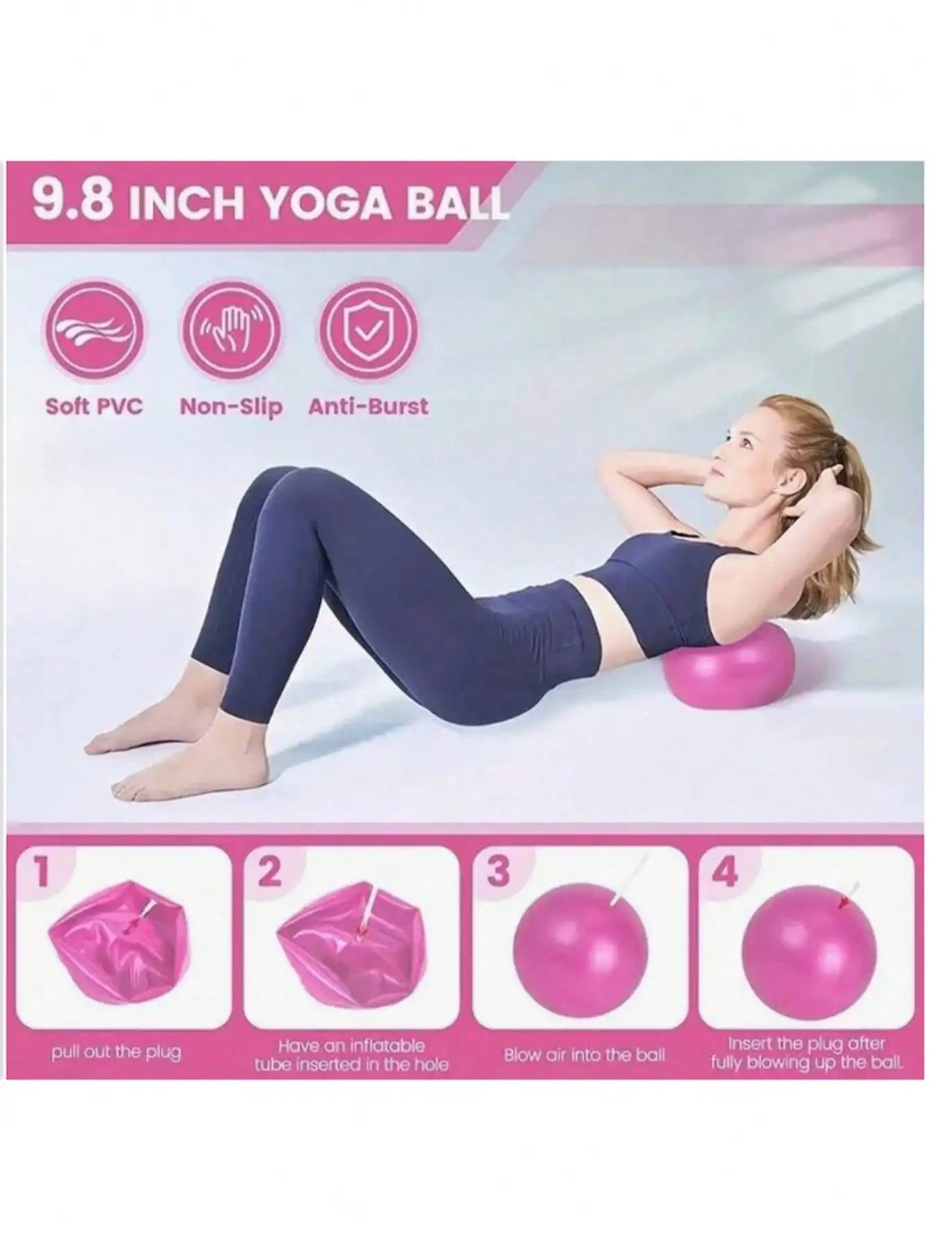 Pilates Yoga Fitness Set For Home Gym Equipment And Workouts by S And B Enterprise