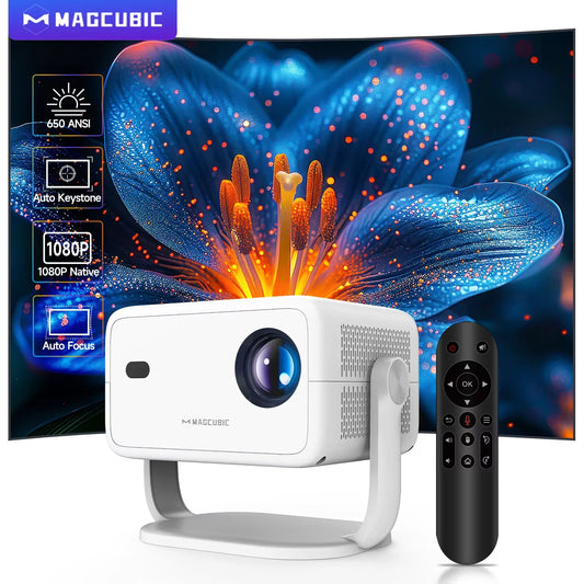 Magcubic Portable Android WiFi6 Projector With Auto Focus 650ANSI Outdoor by S And B Enterprise