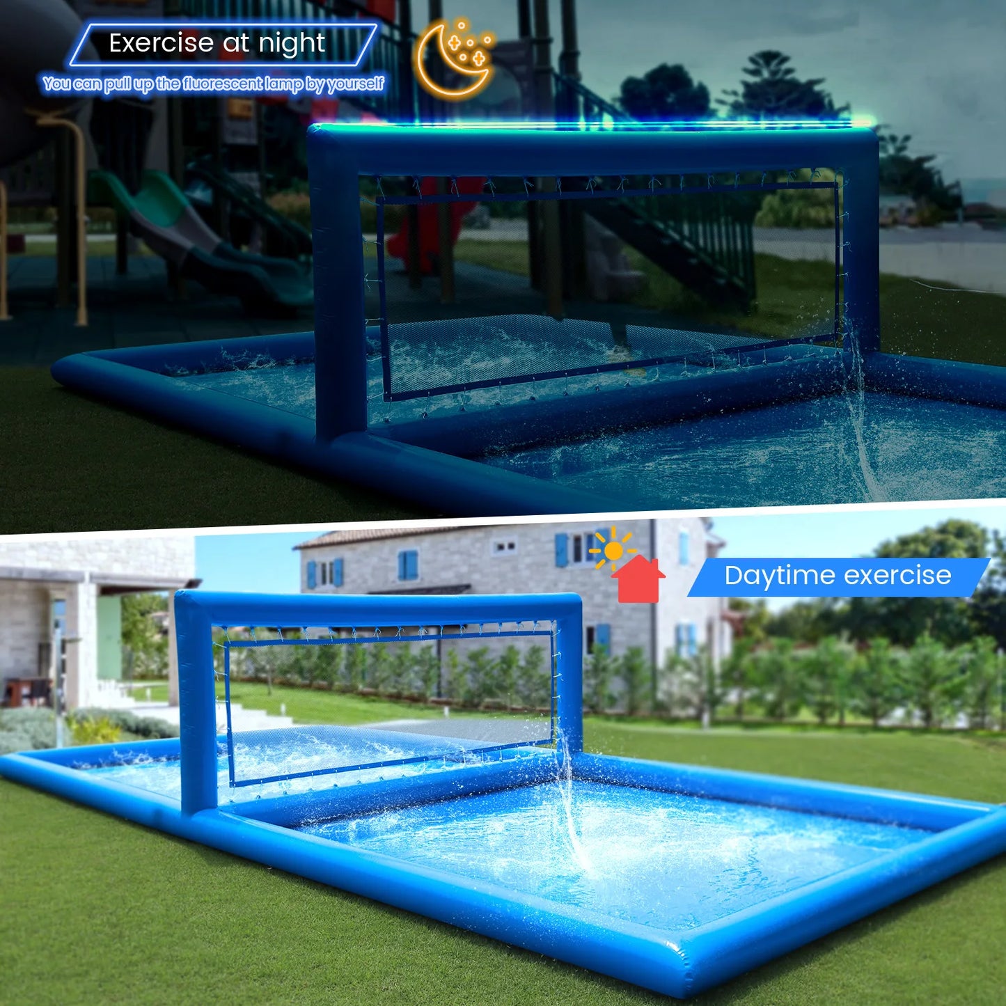 RTS Inflatable Volleyball Court Outdoor Water Volleyball Pool