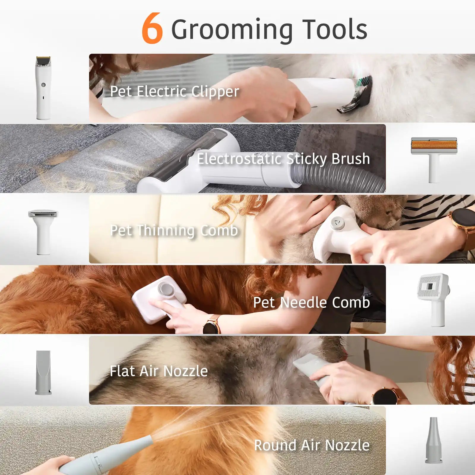 Dog Grooming Kit With Dryer And Hair Vacuum LED Display by S And B Enterprise