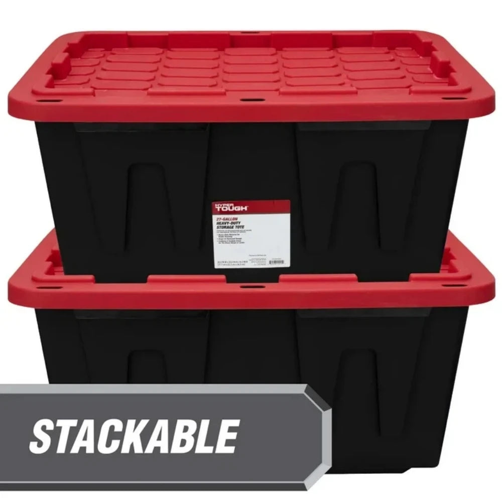 Heavy Duty Plastic Storage Bin With Snap Lid For Home Organization by S And B Enterprise