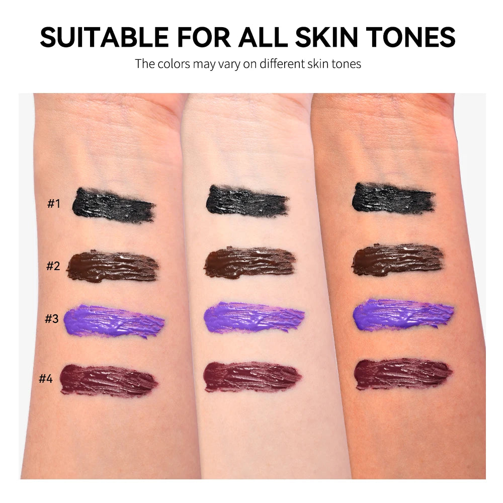 Lakerain 5D Mascara Eyelashes Waterproof Nourishing Smudge-Proof Lengthening Long-Lasting Intense Black Mascara Eye Makeup by S And B Enterprise
