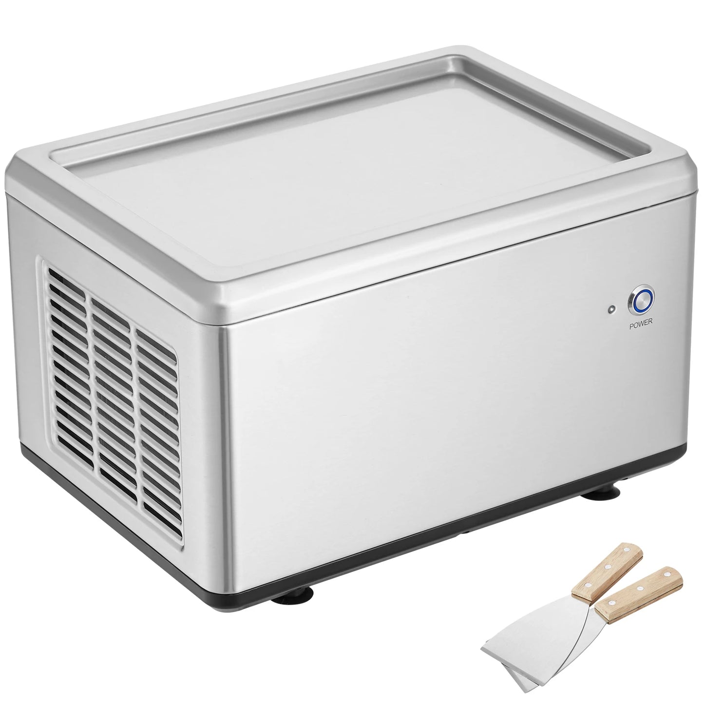 SucceBuy Fried Ice Cream Roll Machine Stainless Steel Rolled Maker by S And B Enterprise