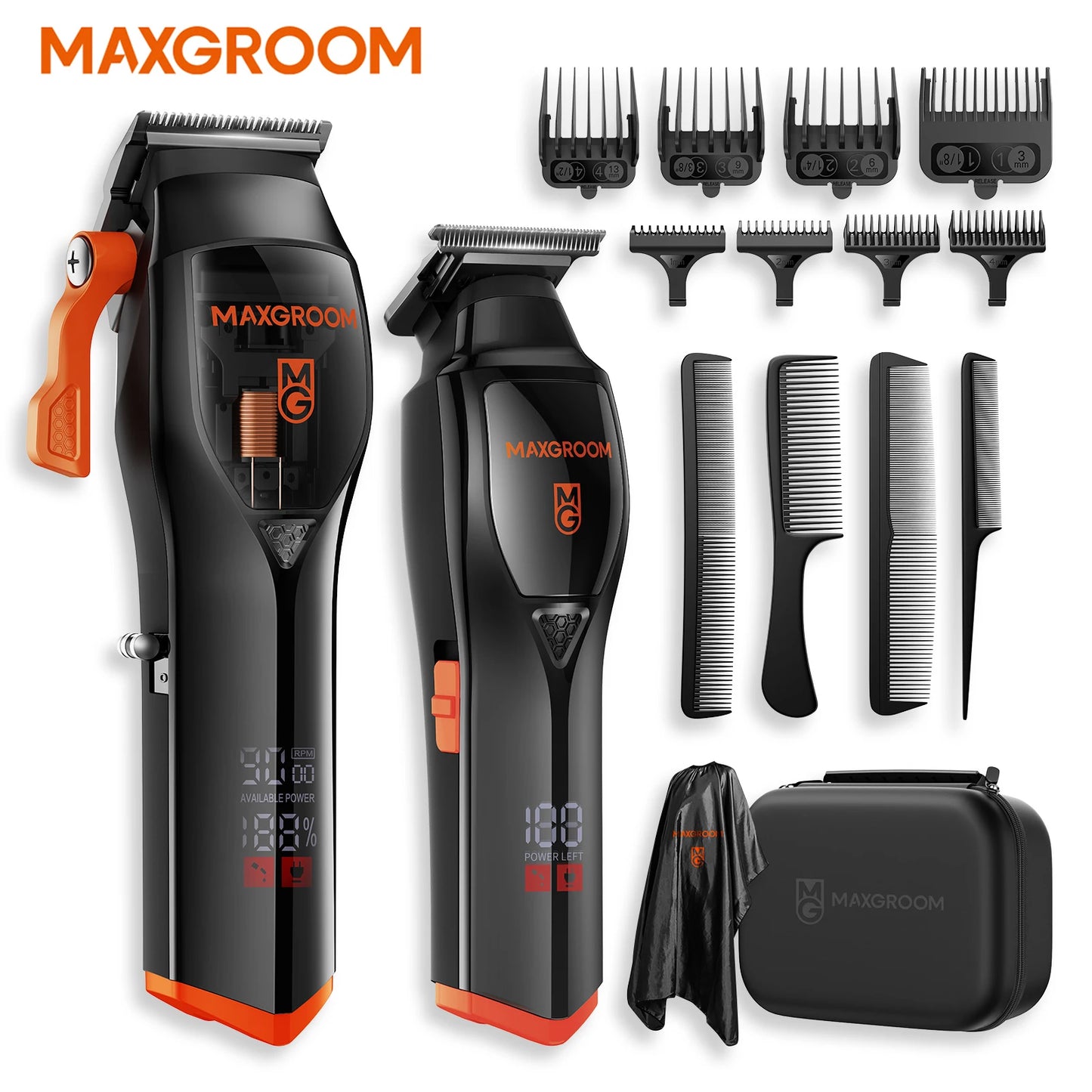 MAXGROOM Professional Hair Clippers For Men Premium Home Kit Cordless by S And B Enterprise