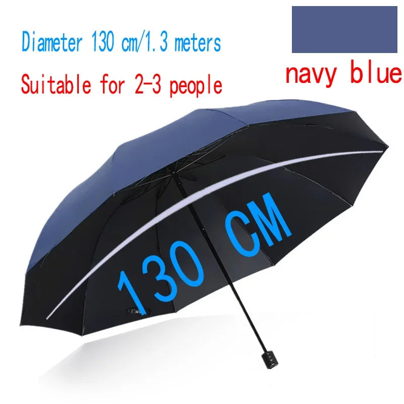 Folding Umbrella Windproof Waterproof Sun And Rain For Travel