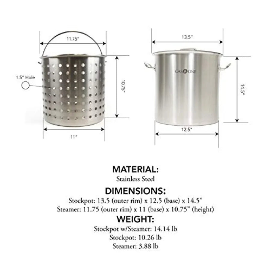 Yao Hui Huang All Purpose Fryer Pot Stainless Steel Tri Ply Basket