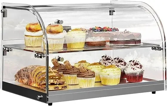 Pastry Display Case Countertop Tempered Glass Bakery Showcase
