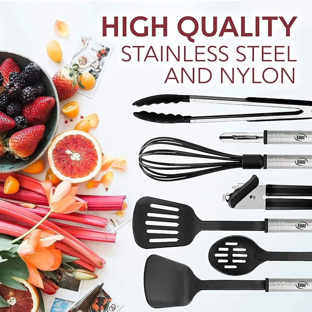 39-Piece Nonstick Baking Set, Carbon Steel, BPA-Free, Oven Safe to 450°F, Includes Muffin Pan, Cake Pan & Utensils by S And B Enterprise