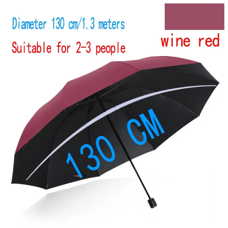 Folding Umbrella Windproof Waterproof Sun And Rain For Travel