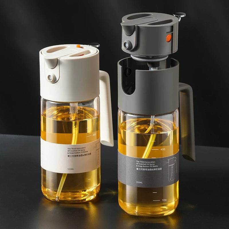 Dual-purpose Automatic Opening and Closing Oil Bottle Kitchen Accessories Leak-proof Kitchens Spray Supplies Tools Gadgets Bar