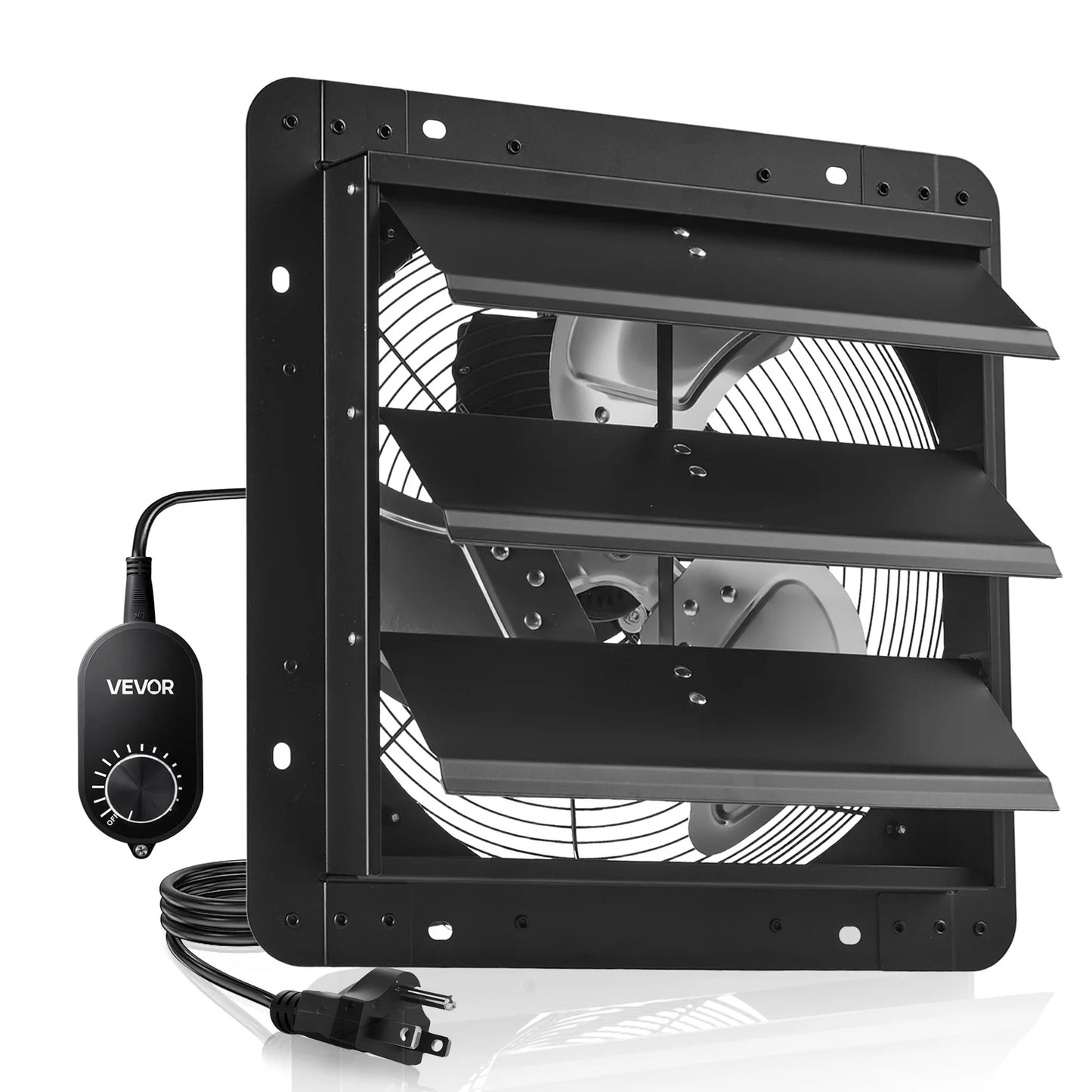 Wall Mounted Shutter Exhaust Fan With Variable Speed Controller Greenhouse