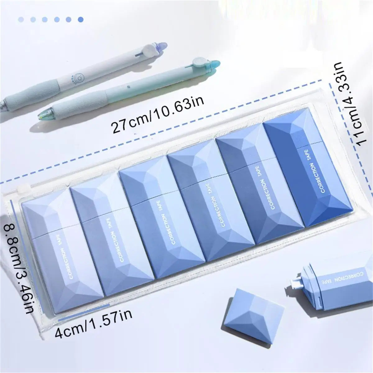 Correction Tape Set 6Pcs Portable Whiteout For School Use by S And B Enterprise