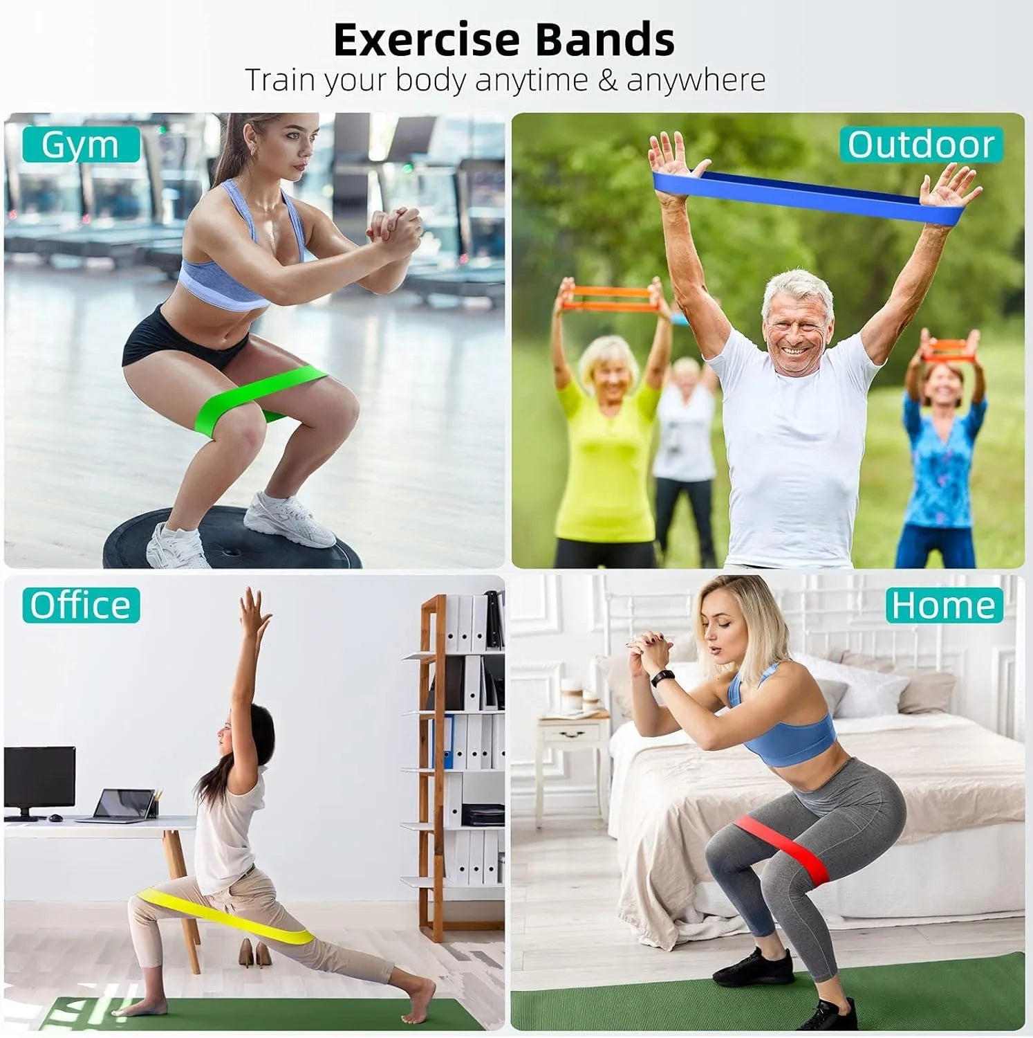 DUTRIEUX TPE Resistance Bands Set Rubber Loop For Training by S And B Enterprise