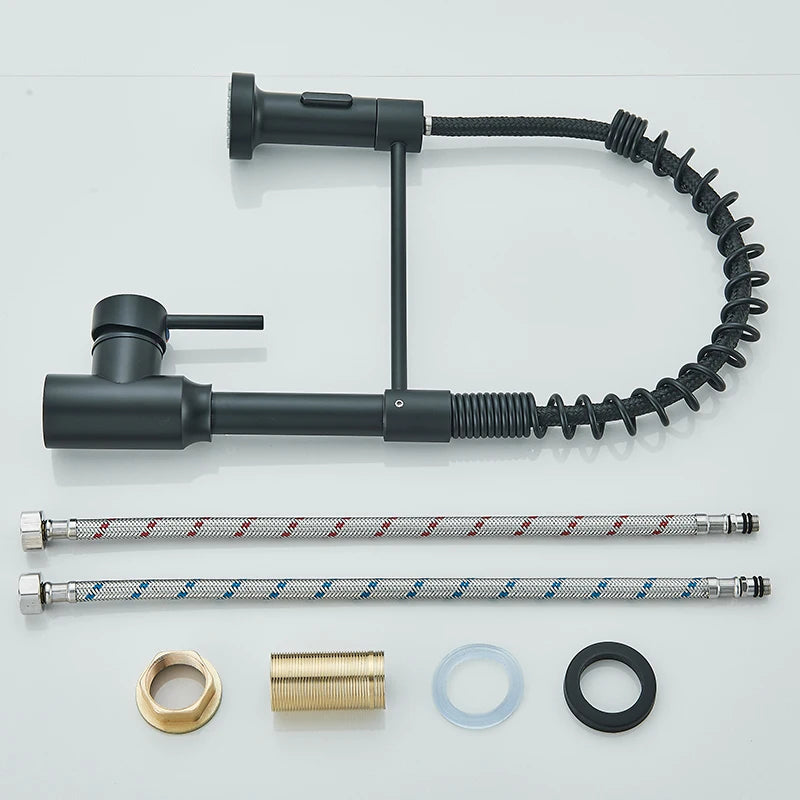 Rozin Pull Down Kitchen Faucet With 360 Swivel Sprayer