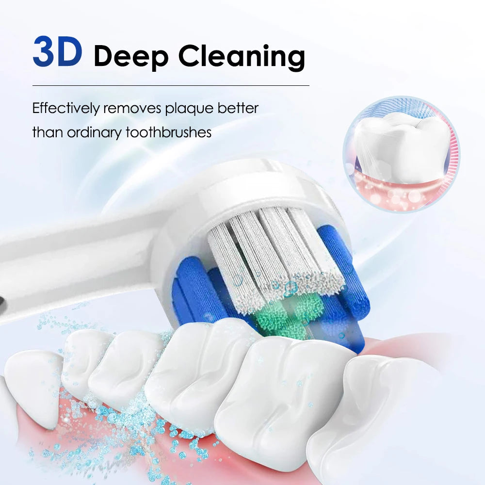 AFDEAL Smart Rotating Electric Toothbrush With 4 Heads Whitening Modes