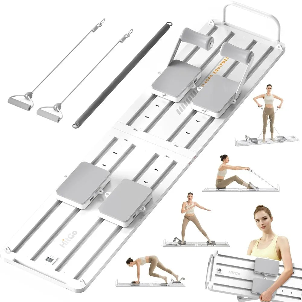 YTYIN Portable Foldable Pilates Reformer All In One Home Gym by S And B Enterprise