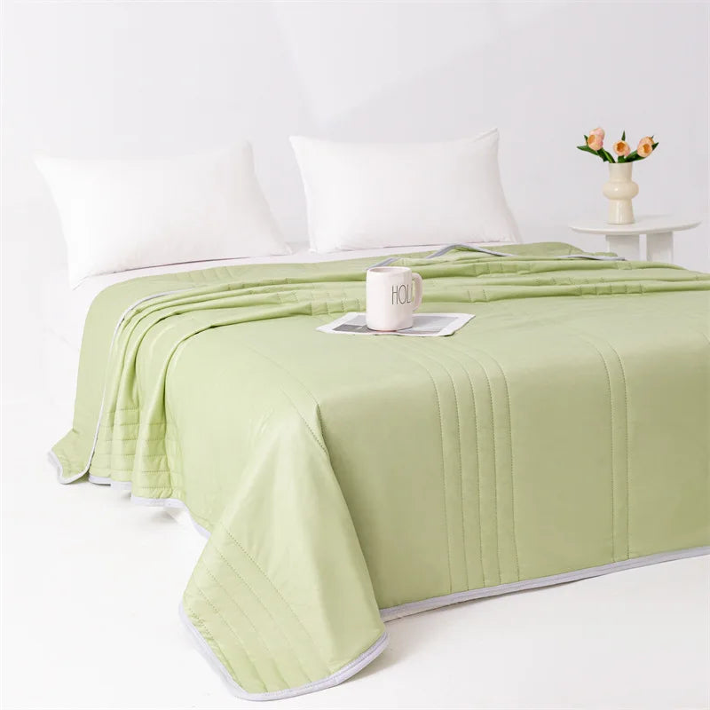 KDV Cooling Summer Blanket Lightweight Polyester Washable Breathable Comforter by S And B Enterprise