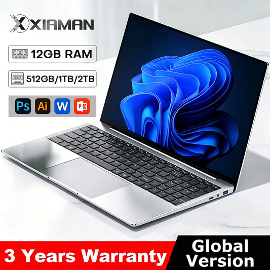 Xiaman Windows 11 Laptop Intel Atom A3950 12GB 512GB SSD by S And B Enterprise