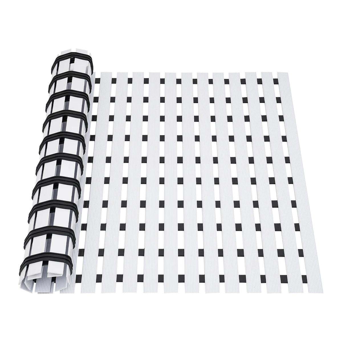 Large non-slip PVC shower mat with textured surface, 35.4 by 24 inch for bath, shower or poolside