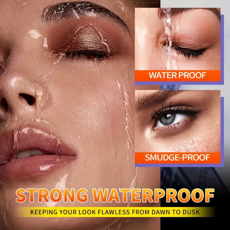 Volumizing Mascara Set With Three Brush Heads Waterproof Long Lasting
