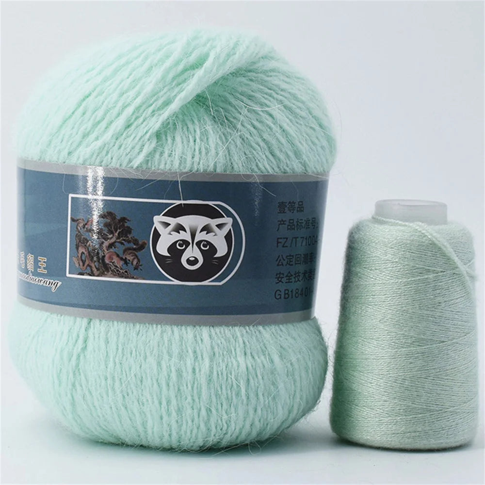 Mink Fur Yarn for Yarns for Knitting and Crochet 2-Ply Lace T Shirt Yarn for Hand Knitting Needlework 1 Skein 340 M 50+20g by S And B Enterprise