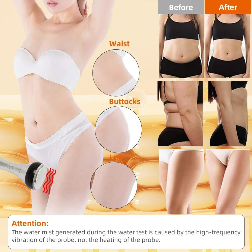 4-in-1 ultrasonic cavitation body slimming machine with vacuum suction for body and face lifting