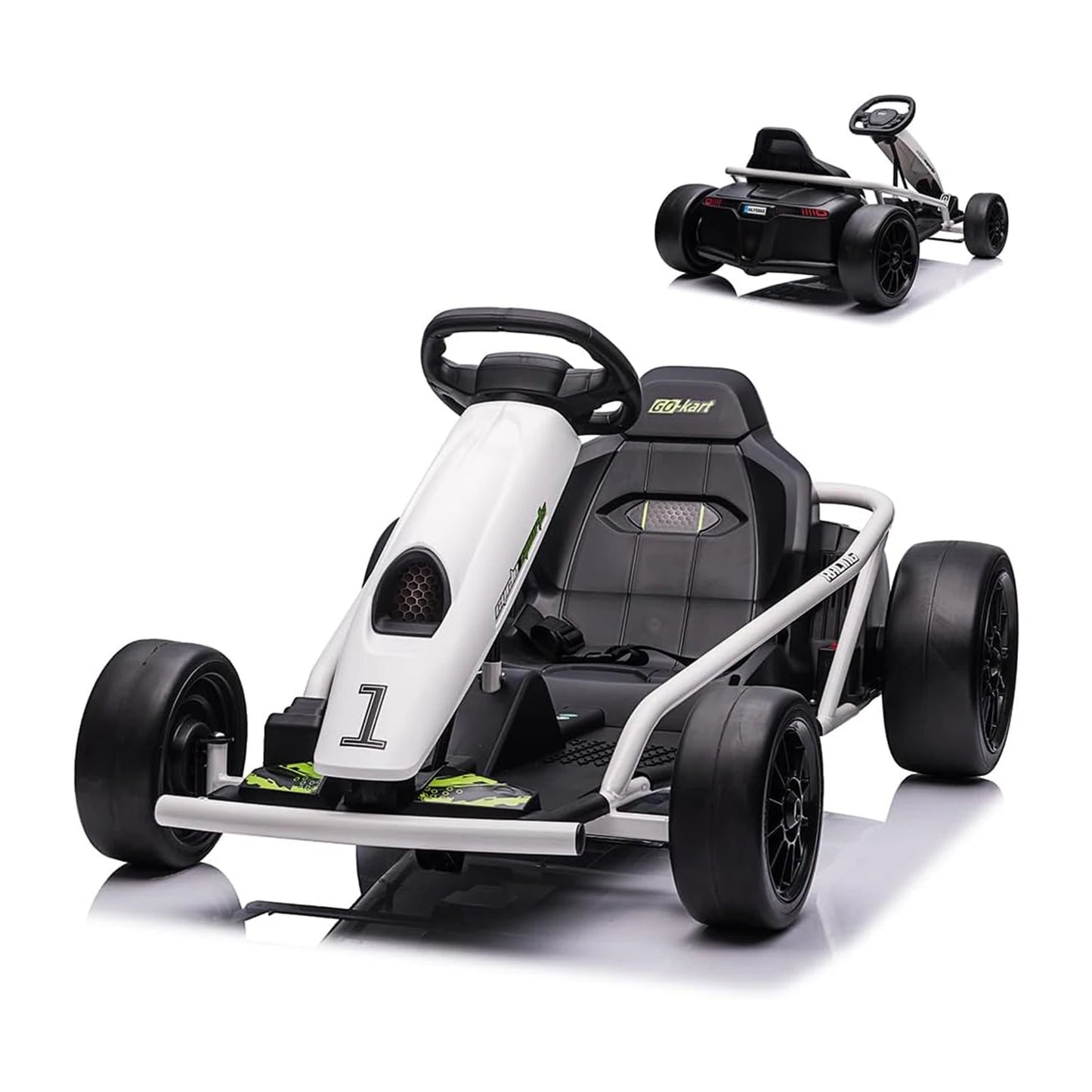 HiMISSE Premium Ride On Go Kart 24V Dual 300W Motors