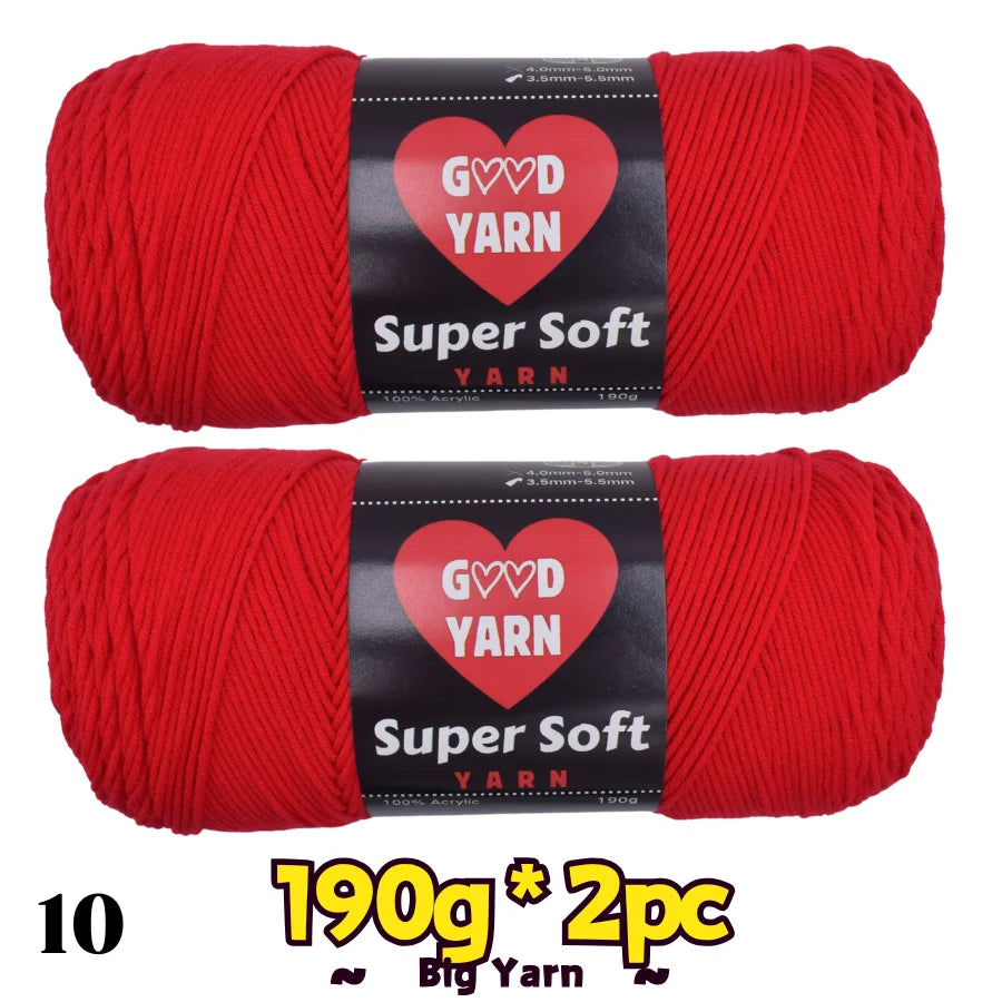 Red velvet yarn, two balls from Good Yarn, Super Soft thick yarn for crochet, hats, scarves, blankets