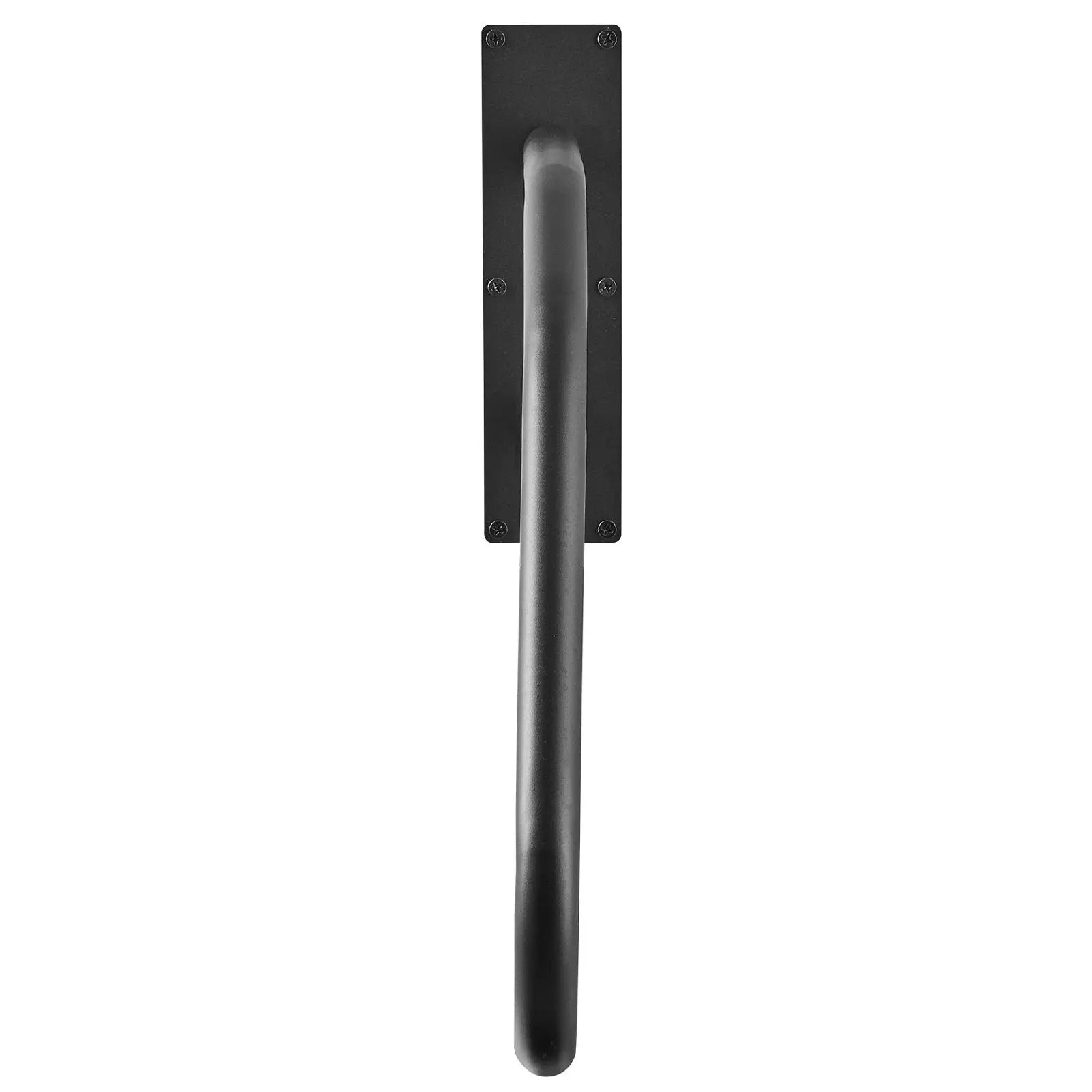 Handrails for outdoor steps, 32-in matte black U-shaped wall-mount rail for 1-3 steps by S And B Enterprise.