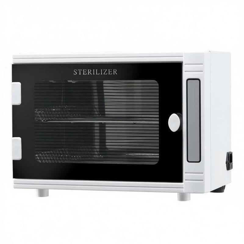 Nail tool cleaning machine, 12L capacity with tempered glass door, white cabinet by S And B Enterprise