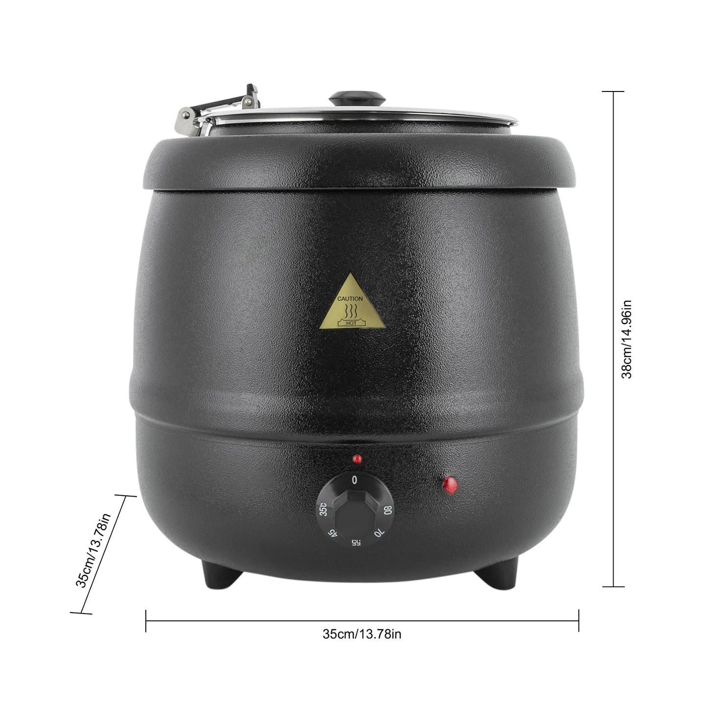 Bymaocar Soup Warmer Buffet Pot With Durable Lid For Restaurants