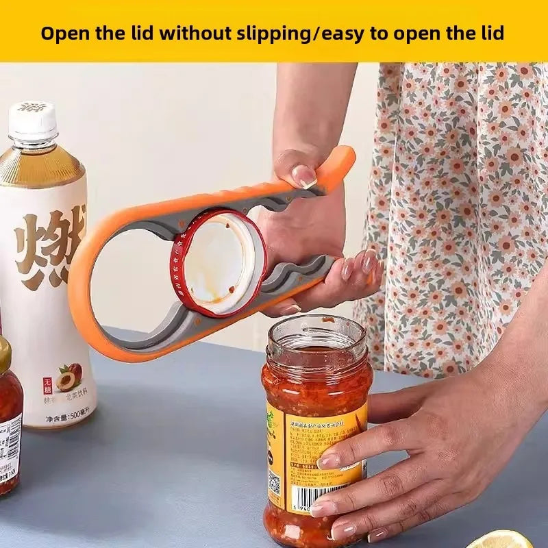 MultiPurpose 4-in-1 Jar Opener Durable Plastic Bottle Openers Children Easy Grip Twist Tools Kitchen Gadget Home Accessories by S And B Enterprise