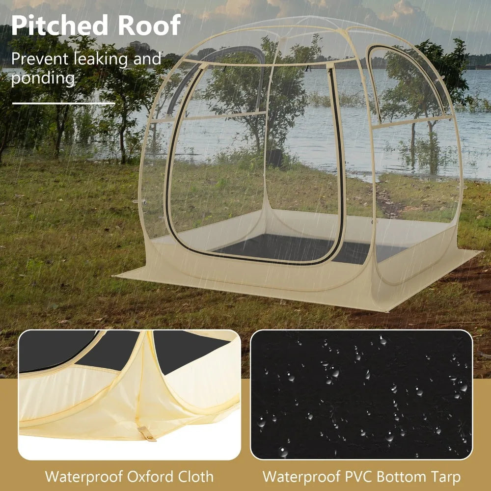 Unbrand Instant Pop Up Tent Weatherproof Shelter For 5-6 People
