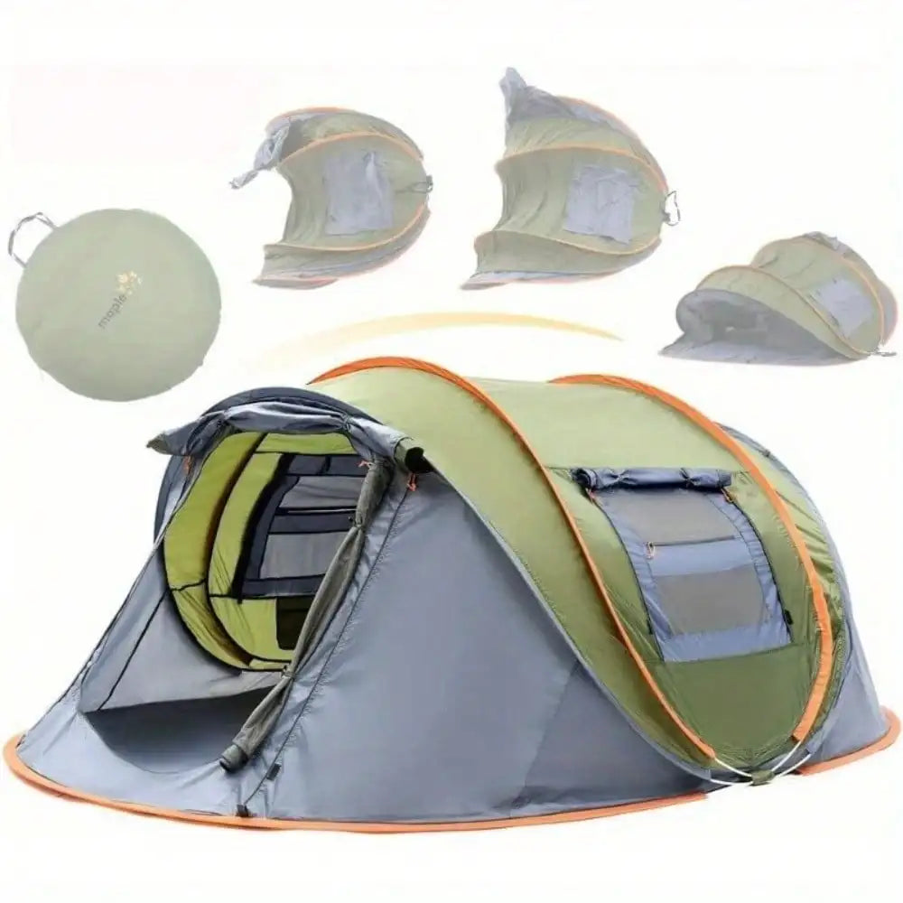 Pop Up Camping Tent With Two Doors Waterproof UPF50