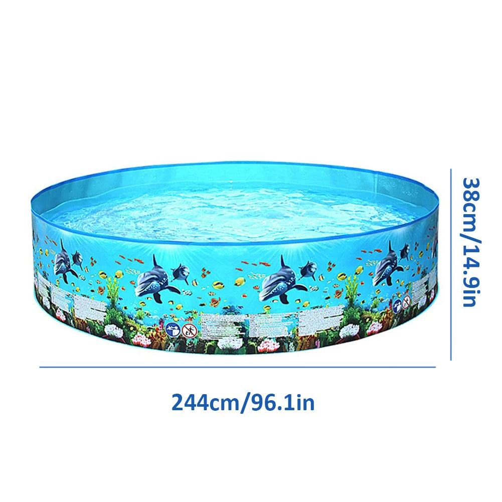 Inflatable Family Swimming Pool for Outdoor and Indoor Water Play