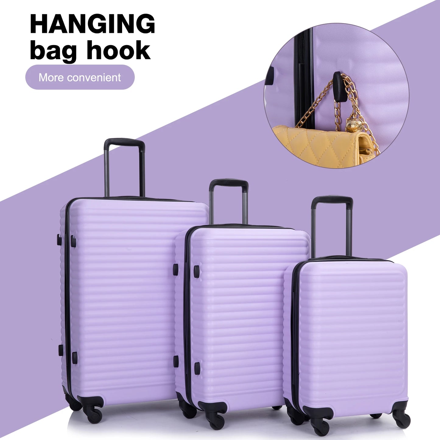 Travelhouse 3-Piece Hardside Luggage Set With TSA Lock