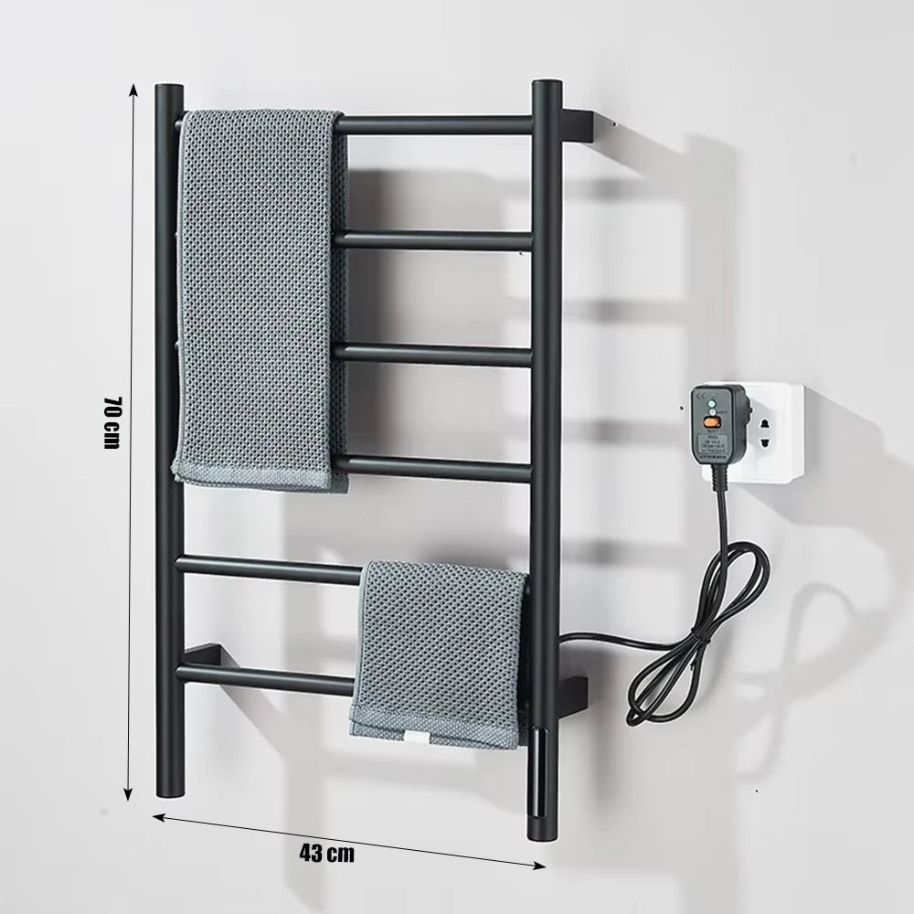 Shinesia Electric Towel Warmer Rack With Digital Display And Temperature Control by S And B Enterprise