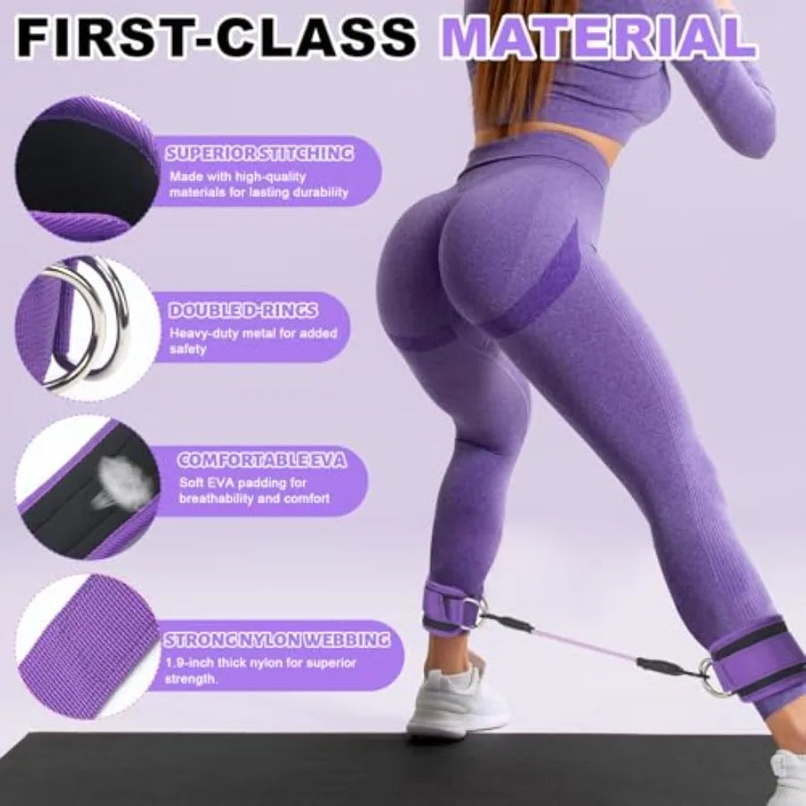 Pilates Ring Circle Set 18-Piece Exercise Accessories For Women Yoga