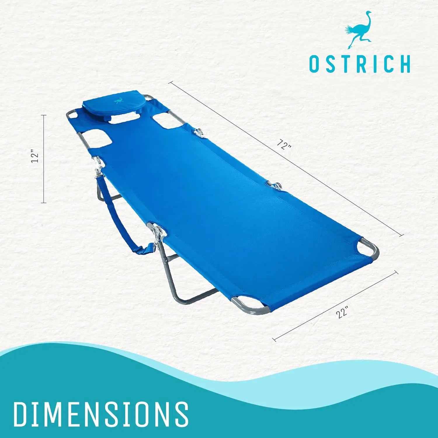 Portable Outdoor Folding Reclining Beach Lounge Chair For Lawn by S And B Enterprise
