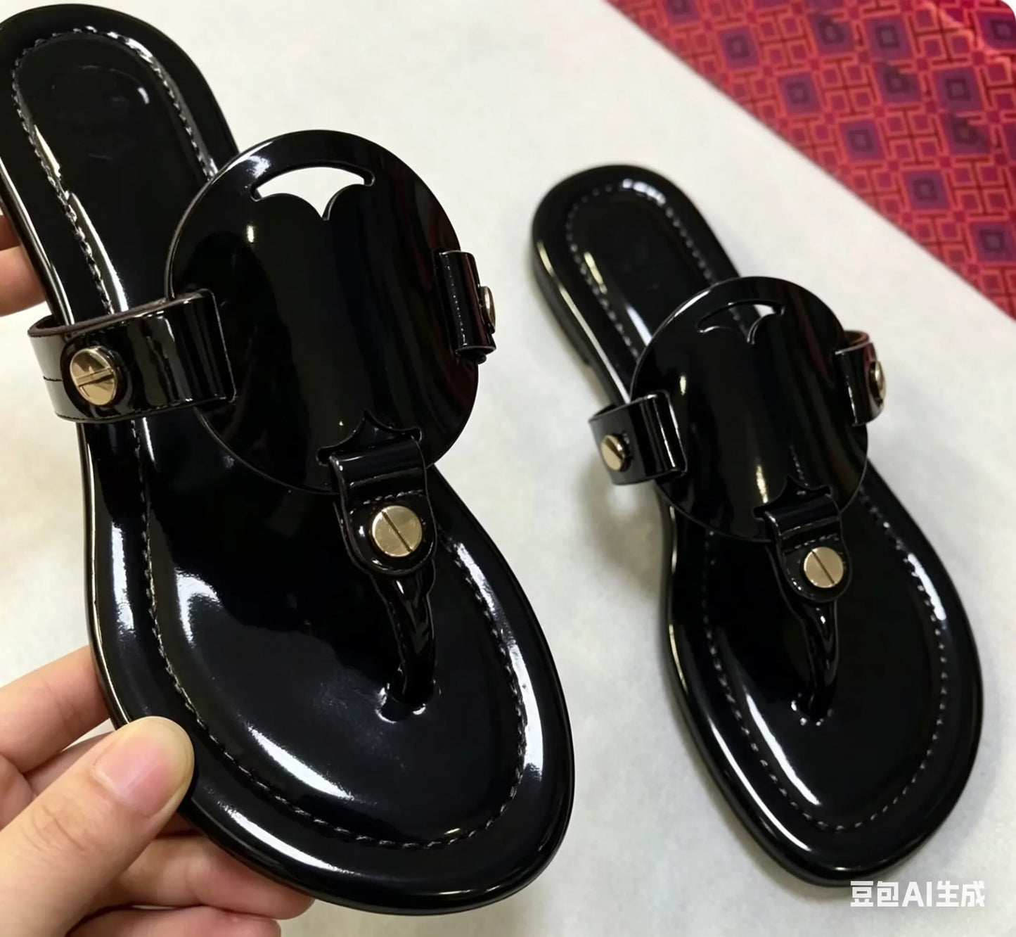 Women's Flat Sandals Slip On Open Toe For Everyday Wear by S And B Enterprise